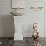 Marble Basin Beige Hand Made من San George Design