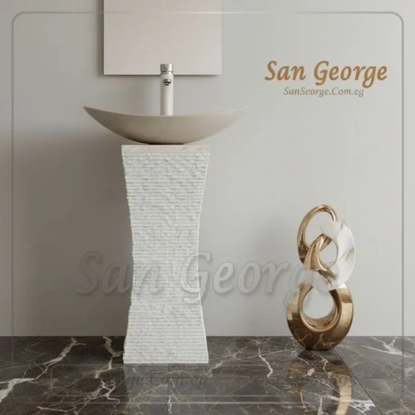 Marble Basin Beige Hand Made من San George Design