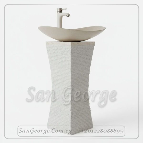 Marble Basin Beige Hand Made من San George Design