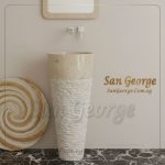 Marble Basin Beige Hand Made من San George Design