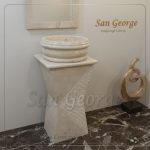 Marble Basin Beige Hand Made من San George Design