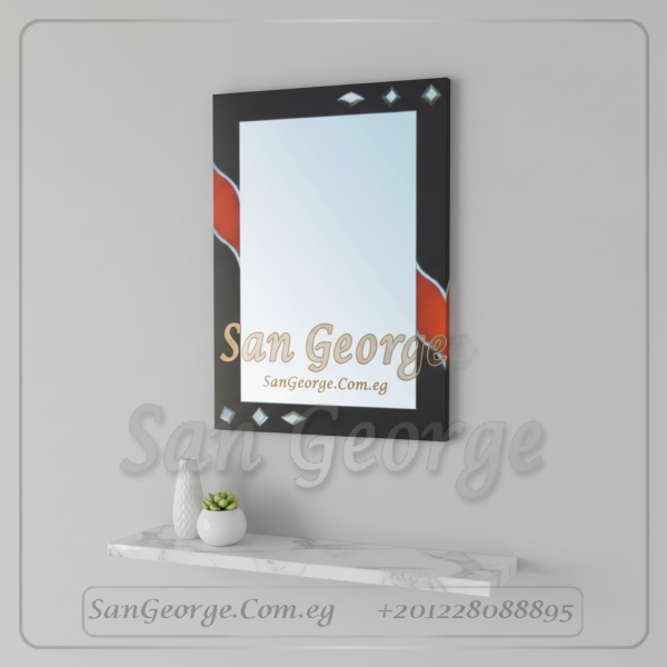 مرايه حمام ملونه 60×80 T2 من سان جورج