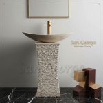 Marble Basin Beige Hand Made من San George Design
