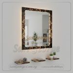 مرايا رخام طبيعي باضائه ليد مميزه Marb-7477 من سان جورج ديزاين San George Design