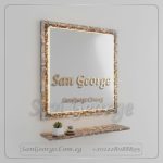 مرايا رخام طبيعي باضائه ليد مميزه Marb-7003 من سان جورج ديزاين San George Design