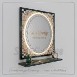 مرايا رخام طبيعي باضائه ليد مميزه Marb-7475 من سان جورج ديزاين San George Design