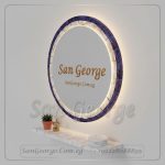 مرايا رخام طبيعي باضائه ليد مميزه Marb-7021 من سان جورج ديزاين San George Design