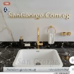 حوض مطبخ جرانيت ابيض 45 × 45 Ks-101 من San George Design