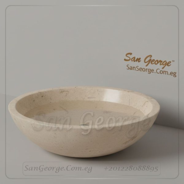 مغسلة رخام طبيعي مستورد X2 تصميم فريد | San George Desin