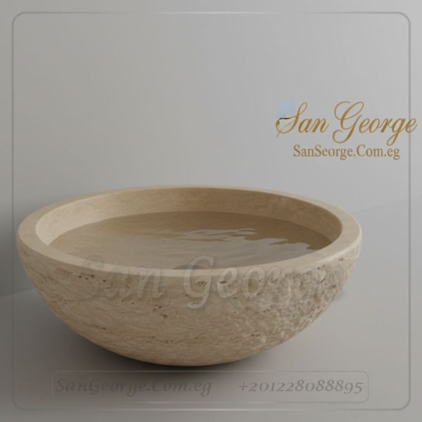 مغسلة رخام طبيعي مستورد X4 تصميم فريد | San George Desin