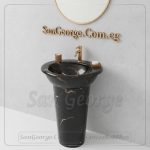 حوض رخام صناعي Marina مربع Mr-Sh-6 مقاس 55 سم San George Design