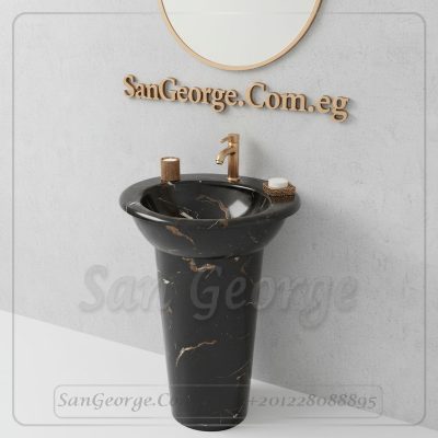 حوض رخام صناعي Marina مربع Mr-Sh-6 مقاس 55 سم San George Design