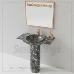 حوض رخام صناعي Doloris مربع Mr-Sh-8 مقاس 50 سم San George Design