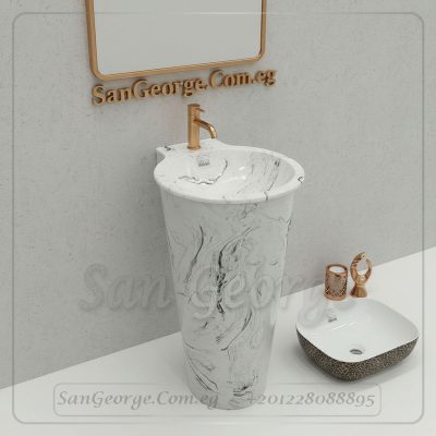 حوض رخام صناعي Romera كونو Mr-Sh-29 مقاس 50×50 San George Design