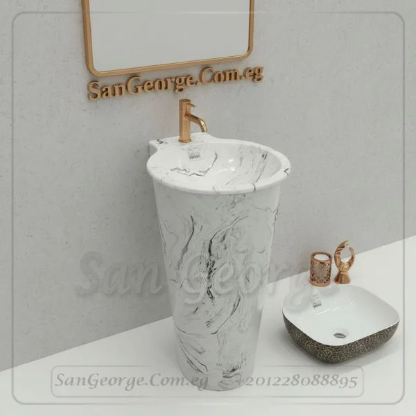 حوض رخام صناعي Romera كونو Mr-Sh-29 مقاس 50×50 San George Design