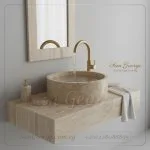 مغسلة رخام طبيعي مستورد X31 تصميم فريد | San George Desin