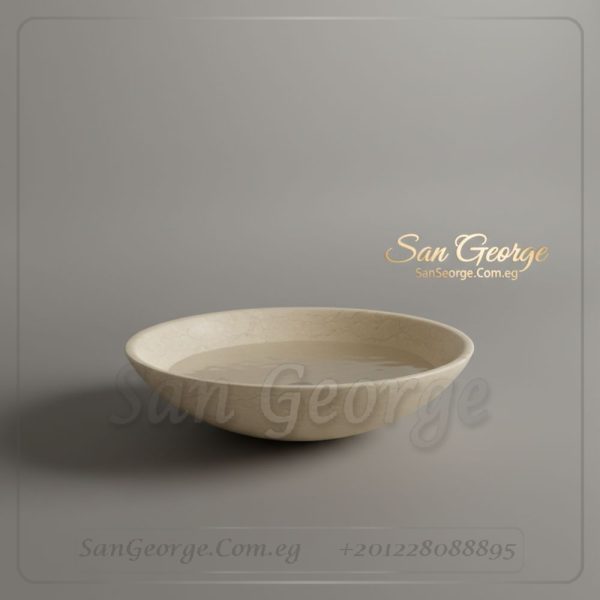 مغسلة رخام طبيعي مستورد X33 تصميم فريد | San George Desin