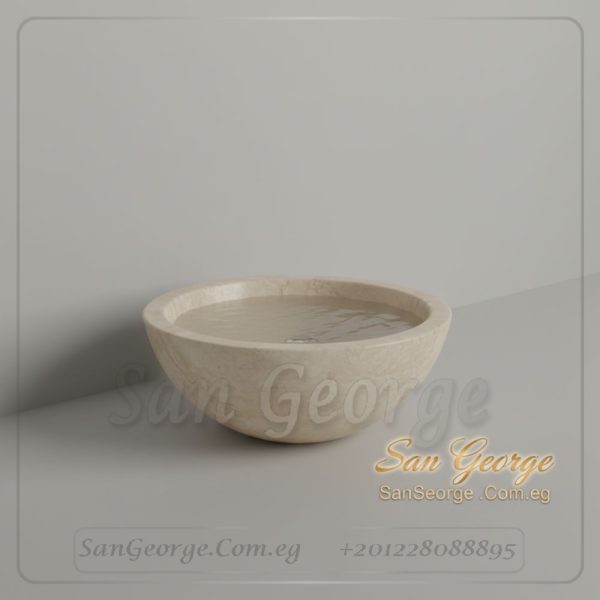 مغسلة رخام طبيعي مستورد X34 تصميم فريد | San George Desin