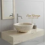 مغسلة رخام طبيعي مستورد X28 تصميم فريد | San George Desin