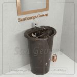 حوض رخام صناعي Almond بيضاوي Mr-Sh-50 مقاس 50×50 San George Design
