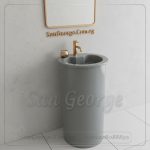 حوض حجر صناعي Tulip بيضاوي Mr-Sh-41 مقاس 50×50 San George Design