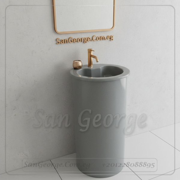 حوض حجر صناعي Tulip بيضاوي Mr-Sh-41 مقاس 50×50 San George Design