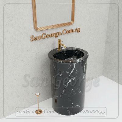حوض رخام صناعي Marlo بيضاوي Mr-Sh-43 مقاس 50×50 San George Design