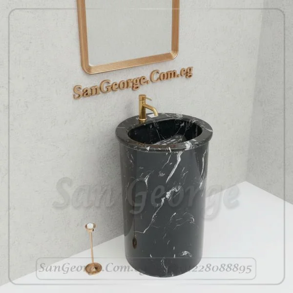 حوض رخام صناعي Marlo بيضاوي Mr-Sh-43 مقاس 50×50 San George Design