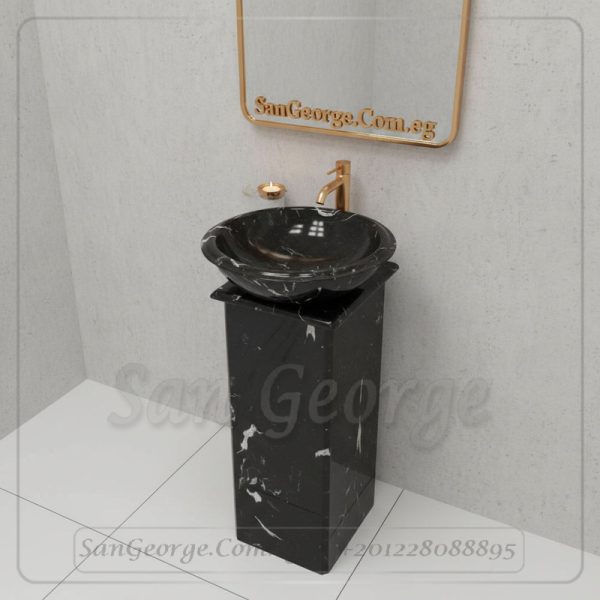 حوض رخام صناعي Doloris مربع Mr-Sh-47 مقاس 50×50 San George Design