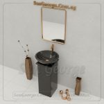 حوض حجر صناعي Acamila مربع Mr-Sh-48 مقاس 50×50 San George Design