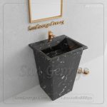 حوض رخام صناعي Cesilia مربع Mr-Sh-57 مقاس 50×50 San George Design