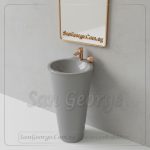 حوض رخام صناعي Adio مربع Mr-Sh-50 مقاس 50×50 San George Design