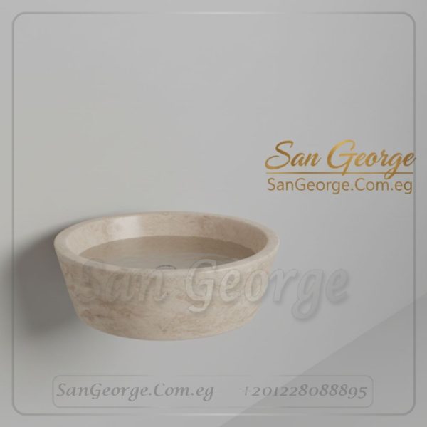 مغسلة رخام طبيعي مستورد X7 تصميم فريد | San George Desin