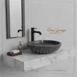 مغسلة رخام طبيعي مستورد X8 تصميم فريد | San George Desin