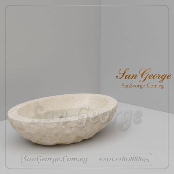 مغسلة رخام طبيعي مستورد X16 تصميم فريد | San George Desin