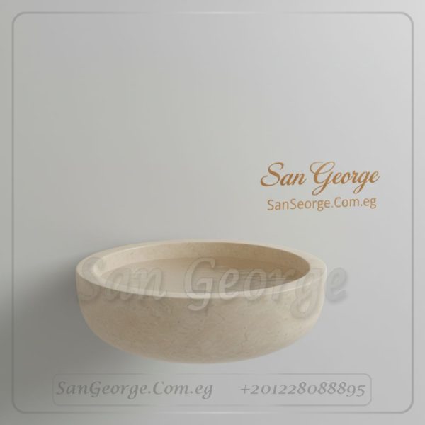 مغسلة رخام طبيعي مستورد X21 تصميم فريد | San George Desin