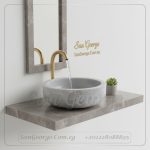 مغسلة رخام طبيعي مستورد X23 تصميم فريد | San George Desin