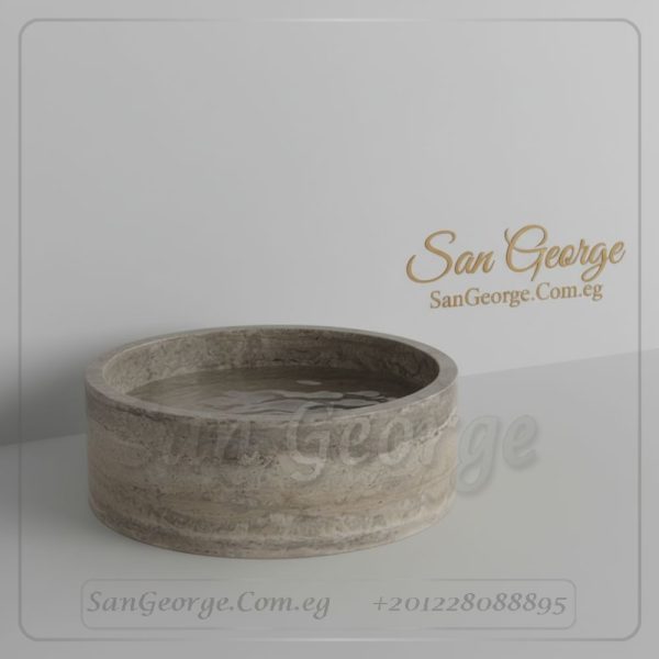 مغسلة رخام طبيعي مستورد X24 تصميم فريد | San George Desin