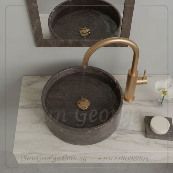 Marble Basin Roman Corner Mru-6-20-46 | San George Design
