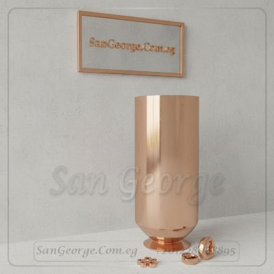 حوض ستانلس ميرور روز جولد نصف كرة انسيابي 90×40 | San George Design