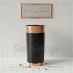 حوض روز جولد وستانلس أسود 80×40 | San George Design