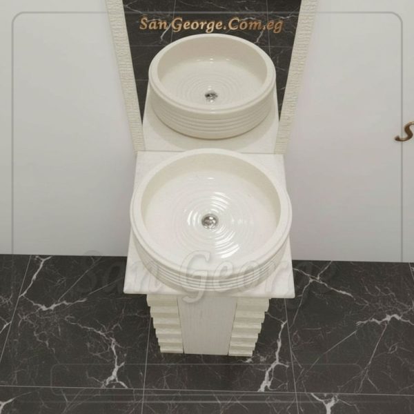 Marble Basin Beige Hand Made من San George Design