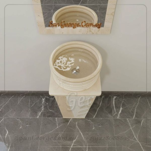 Marble Basin Beige Hand Made من San George Design