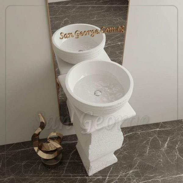 Marble Basin Beige Hand Made من San George Design