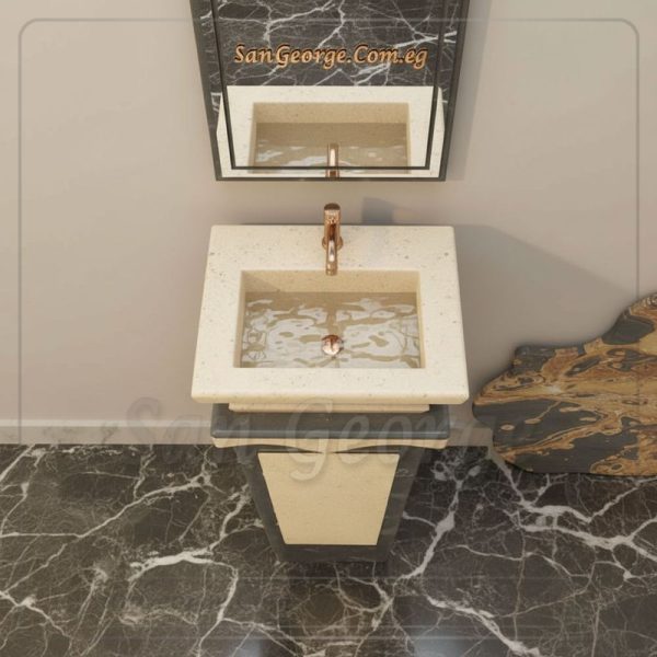 Marble Basin Beige Hand Made من San George Design