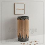 حوض جير ستانلس مدرج ورخام أسود ملكي 40×40 | San George Design