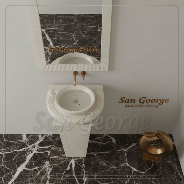 حوض رخام طبيعي مزخرف Hand Made من San George Design