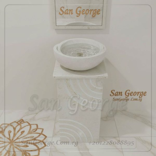 مغسله من الرخام مزخرف Hand Made من San George Design