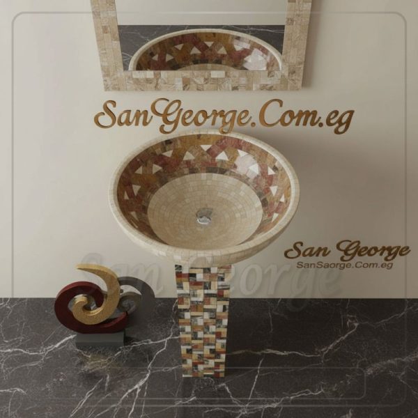 Marble Basin Beige Hand Made من San George Design