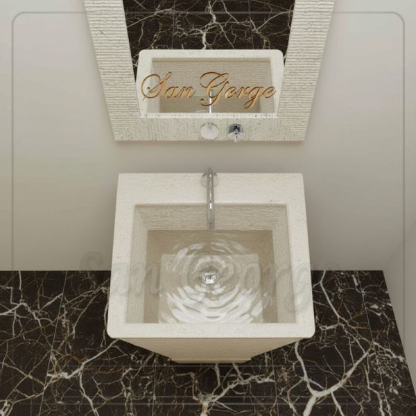 Marble Basin Beige Hand Made من San George Design